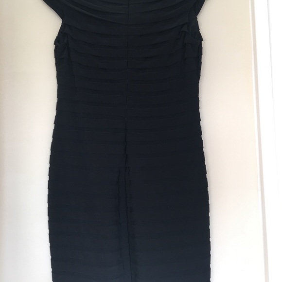 Black Adrianna Papell Cocktail Dress - Picture 4 of 6